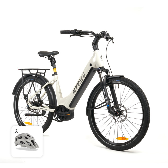 Nizza E-Bike Trekking + Rudy Project Helm Crossway - myvelo.de