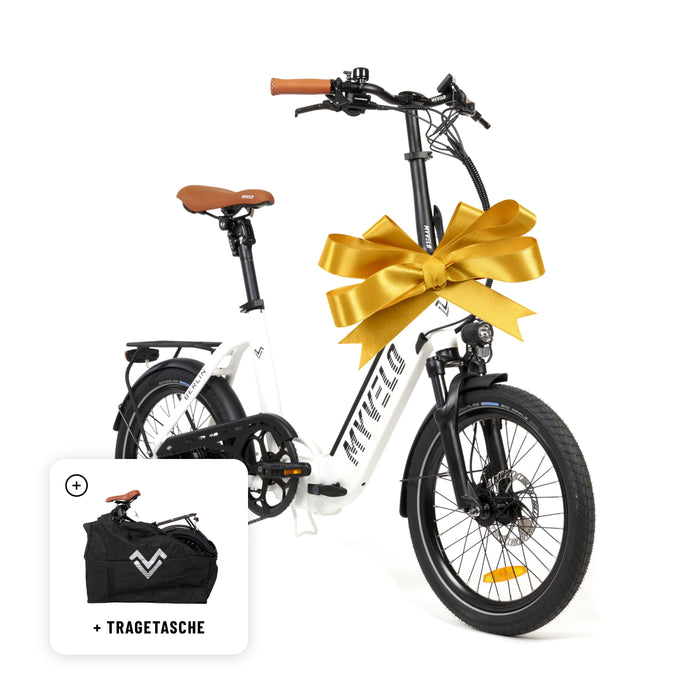 Berlin electric folding bike including carrying bag