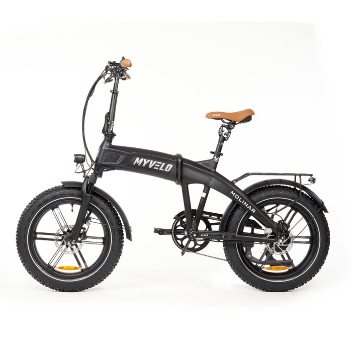 MYVELO Molinar Elektro-Klapprad schwarz