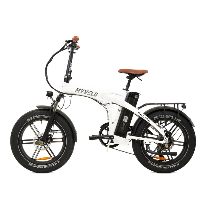 MYVELO Palma Elektro Klapprad weiß