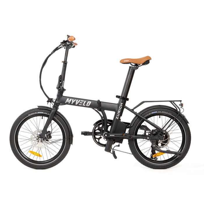 MYVELO Zürich Elektro-Klapprad schwarz