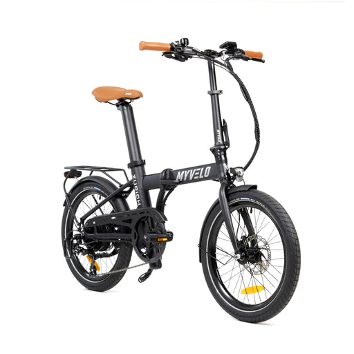 MYVELO Zürich Elektro-Klapprad schwarz