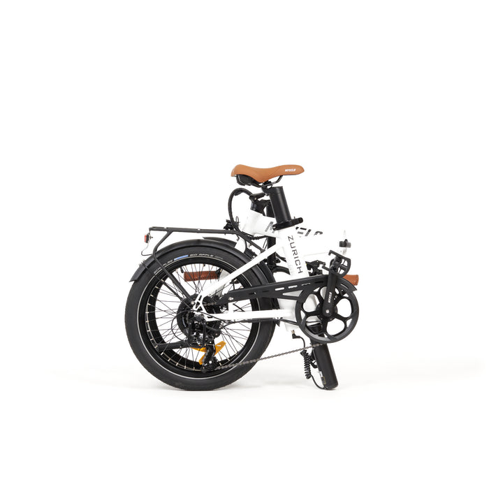 MYVELO Zürich Elektro-Klapprad zusammengeklappt