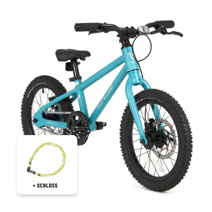 Kinder 16" MTB + Schloss