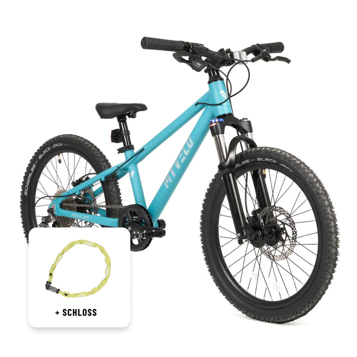 Kinder 20" MTB + Schloss