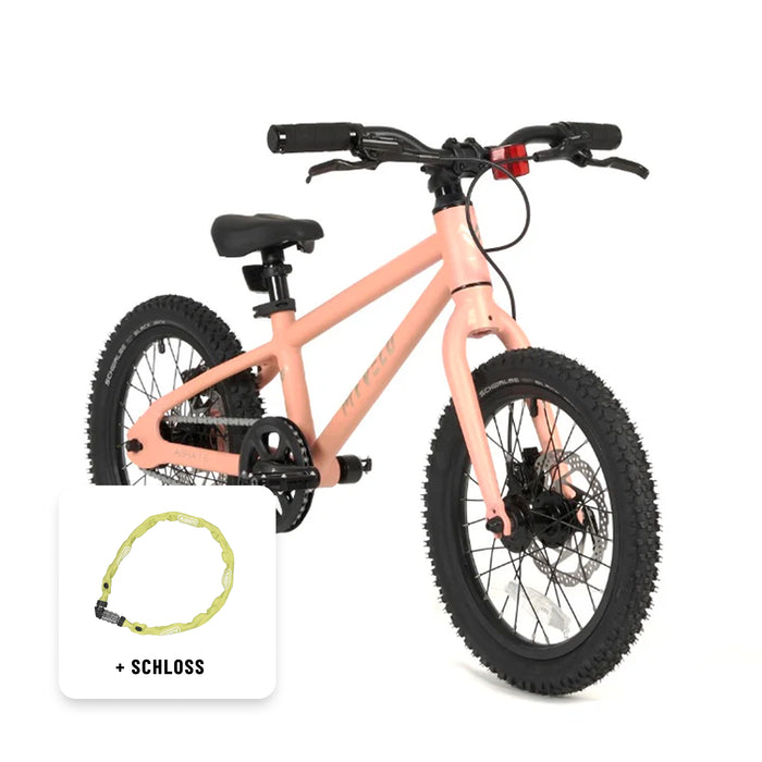 Kinder 16" MTB + Schloss