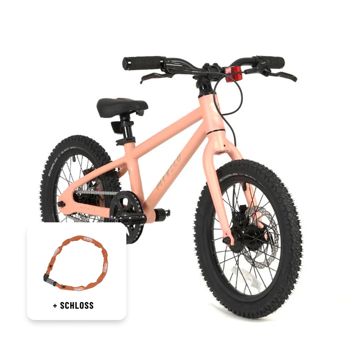 Kinder 16" MTB + Schloss