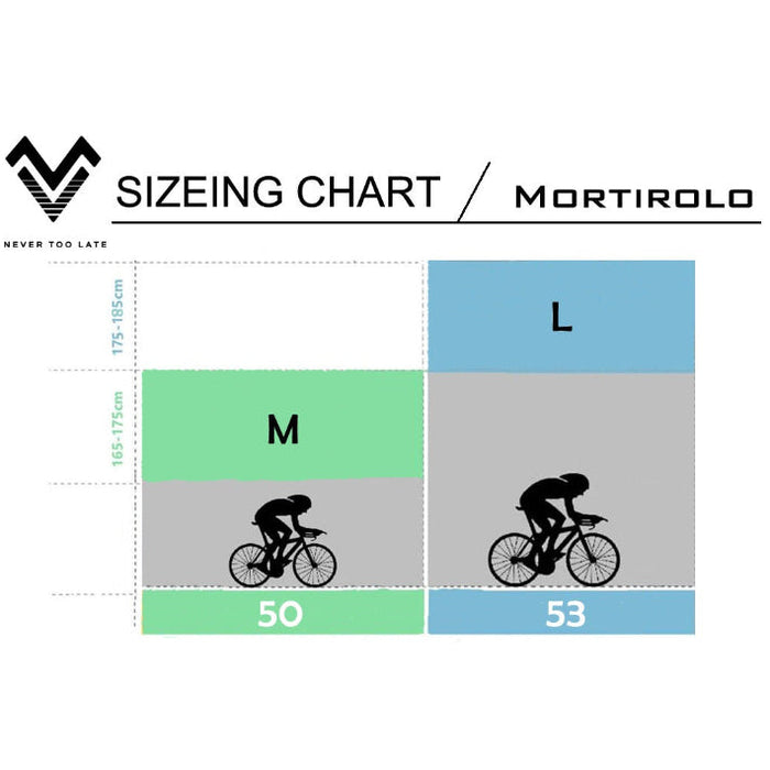 MYVELO Mortirolo Gravel Bike  Größentabelle 